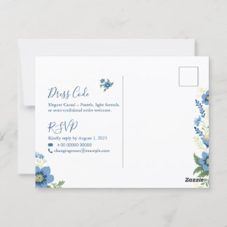 Elegantes Minimalistisches Einladungspaket für Hoc Postkarte