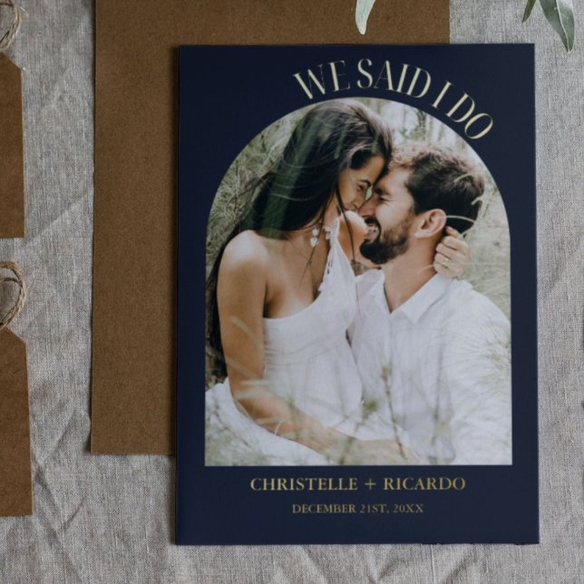 Elegantes Minimalistisches Element der Marine Folieneinladung (Von Creator hochgeladen)