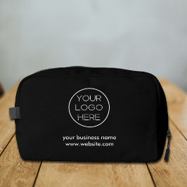 Elegantes Minimalistisches Firmenlogo | Schwarz Waschbeutel