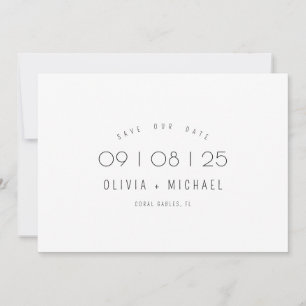 Elegantes Minimalistisches Foto Save The Date
