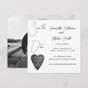 Elegantes minimalistisches Foto Save The Date