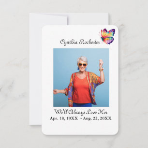 Elegantes Minimalistisches Foto Schwarz-weiße Gebe Dankeskarte