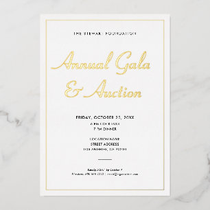 Elegantes minimalistisches Geschäftskorporatevent Folieneinladung