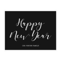 Elegantes minimalistisches Glück Neues Jahr