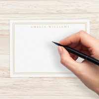 Elegantes Minimalistisches Gold Zwei Grenzen