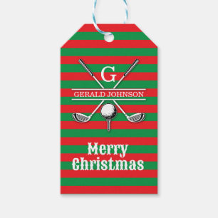Elegantes Minimalistisches Golf Monogram Design Geschenkanhänger