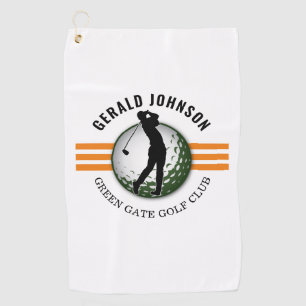 Elegantes Minimalistisches Golfer-Design Golfhandtuch