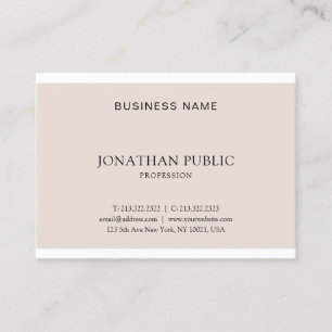 Elegantes Minimalistisches Grafikdesign Beruflich Visitenkarte