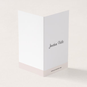 Elegantes Minimalistisches handgeschriebenes Skrip Visitenkarten