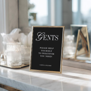 Elegantes minimalistisches Herren-Badezimmer-Korbs Einladung