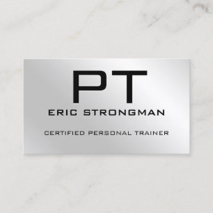 Elegantes minimalistisches Imitat aus metallischem Visitenkarte