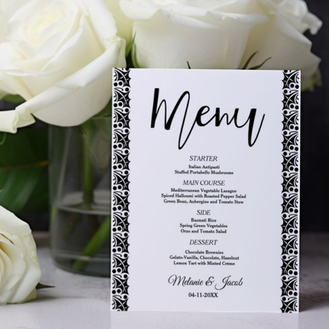 Elegantes Minimalistisches klassisches Menü (Von Creator hochgeladen)