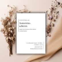 Elegantes Minimalistisches klassisches Weiß auf Sc