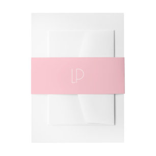 Elegantes minimalistisches modernes Initial auf pa Einladungsbanderole