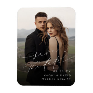 Elegantes minimalistisches modernes schickes Skrip Magnet