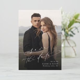 Elegantes minimalistisches modernes schickes Skrip Save The Date