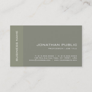 Elegantes Minimalistisches Modernes Schlichtes Lux Visitenkarte