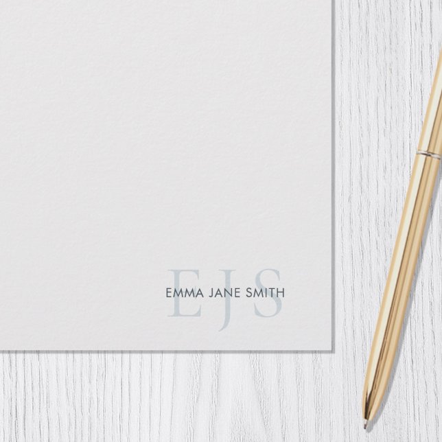Elegantes Minimalistisches Monogram Stationery Pap (Von Creator hochgeladen)