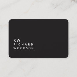 ELEGANTES Minimalistisches Monogramm-klassisches Visitenkarte