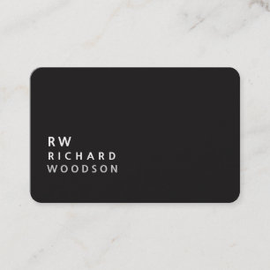 ELEGANTES Minimalistisches Monogramm-klassisches Visitenkarte