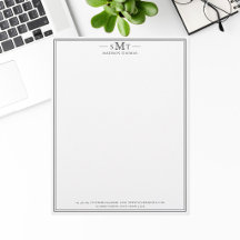 Elegantes Minimalistisches Monogramm mit drei Buch