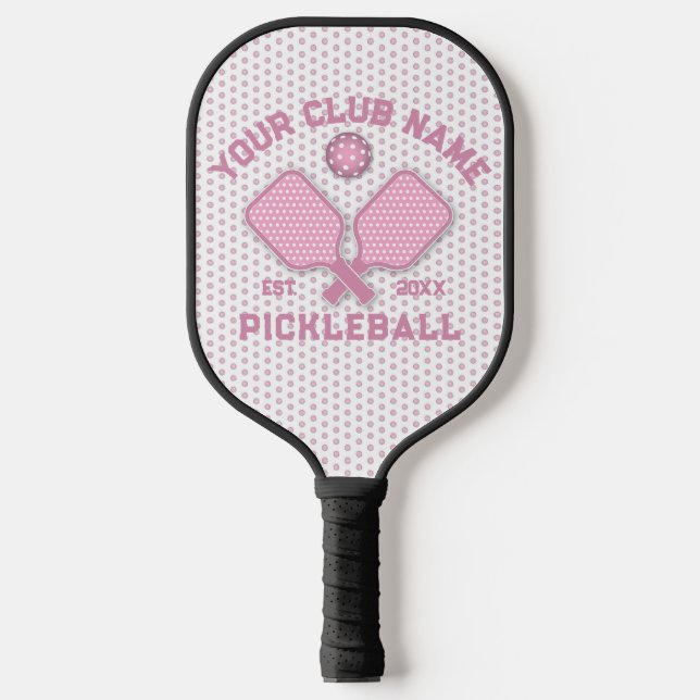 Elegantes Minimalistisches Pickleball Monogramm-De Pickleball Schläger (Vorderseite)