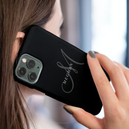 Elegantes Minimalistisches Schlichtes Schwarz Mit  Case-Mate iPhone Hülle