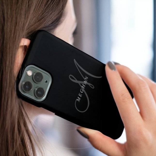 Elegantes Minimalistisches Schlichtes Schwarz Mit  Case-Mate iPhone Hülle (Von Creator hochgeladen)