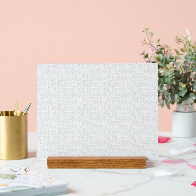 Elegantes minimalistisches Schulmuster Acrylschild (Hochzeit)