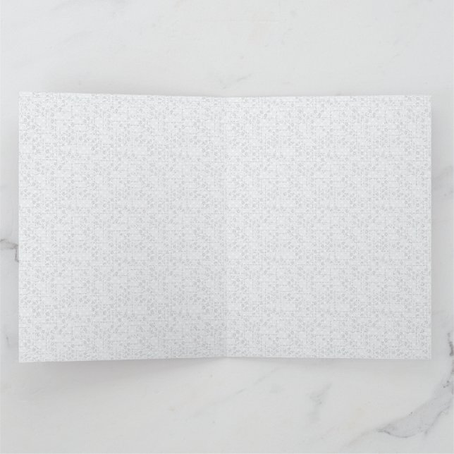 Elegantes minimalistisches Schulmuster Dankeskarte (Innenseite)