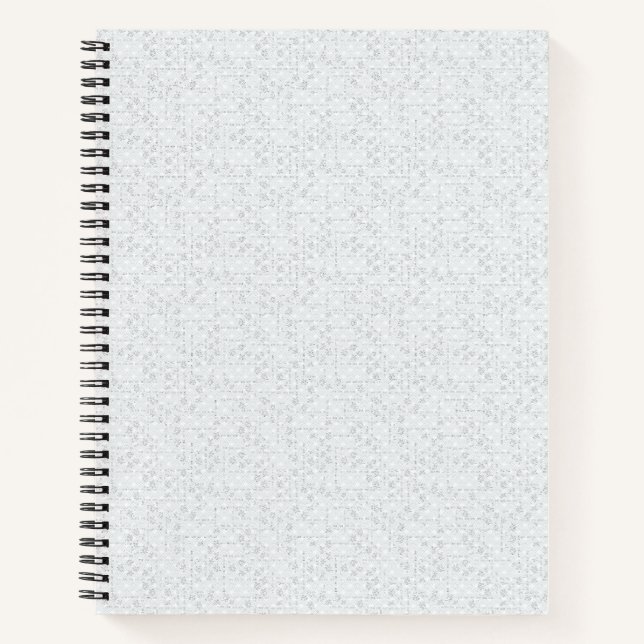 Elegantes minimalistisches Schulmuster Notizbuch (Vorderseite)