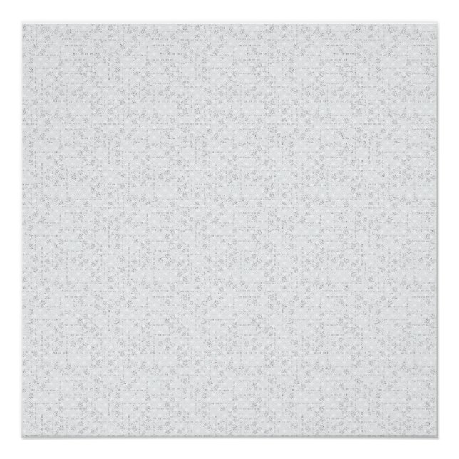 Elegantes minimalistisches Schulmuster Poster (Vorderseite)