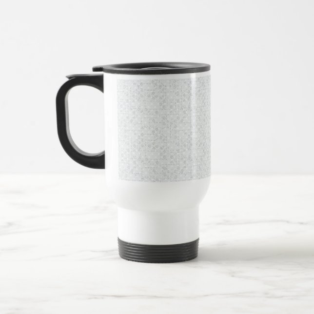 Elegantes minimalistisches Schulmuster Reisebecher (Links)