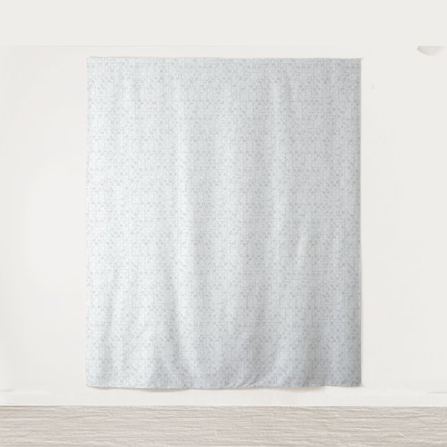 Elegantes minimalistisches Schulmuster Wandteppich (Vorderseite)