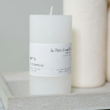 Elegantes Minimalistisches Schwarz-Weiß-Label