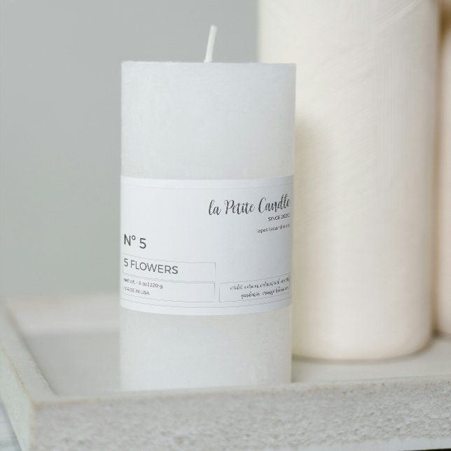 Elegantes Minimalistisches Schwarz-Weiß-Label Rechteckiger Aufkleber (Von Creator hochgeladen)