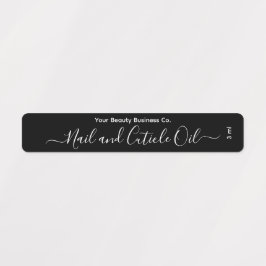 Elegantes Minimalistisches Skript, Schwarz und Wei Etiketten