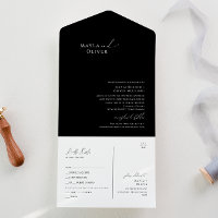 Elegantes Minimalistisches Skript | Schwarzes Sieg