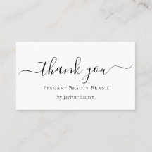 Elegantes Minimalistisches Skript Vielen Dank