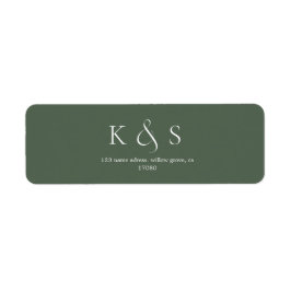 Elegantes Minimalistisches SkriptWedding Monogram