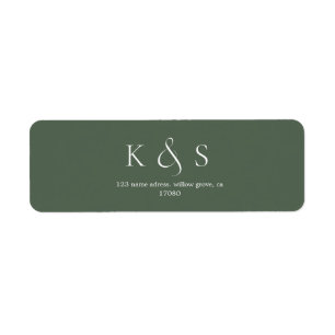 Elegantes Minimalistisches SkriptWedding Monogram