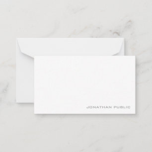 Elegantes Minimalistisches Template Monogramm einf Mitteilungskarte