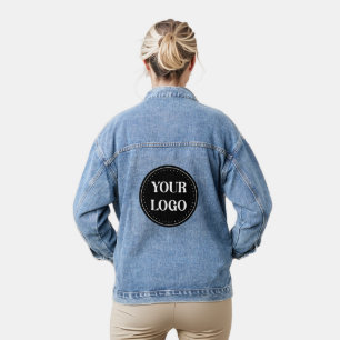 Elegantes, minimalistisches und schlankes schwarze jeansjacke