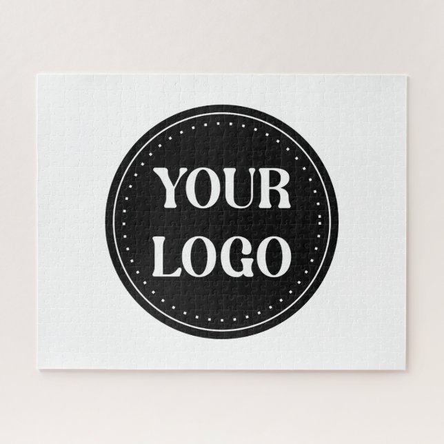 Elegantes, Minimalistisches und schlankes schwarze Puzzle (Horizontal)