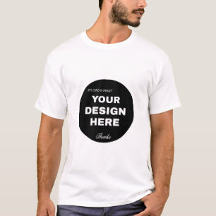 Elegantes, minimalistisches und schlankes schwarze T-Shirt
