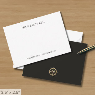 Elegantes Minimalistisches Unternehmen Mitteilungskarte