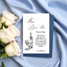 Elegantes Minimalistisches Vino Before Vows Brautp