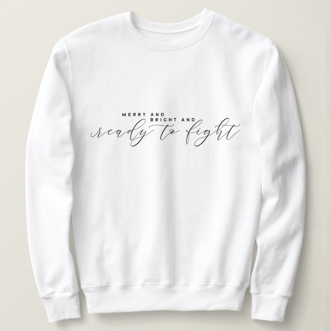 Elegantes Minimalistisches Weihnachts-Sweatshirt Sweatshirt (Design vorne)