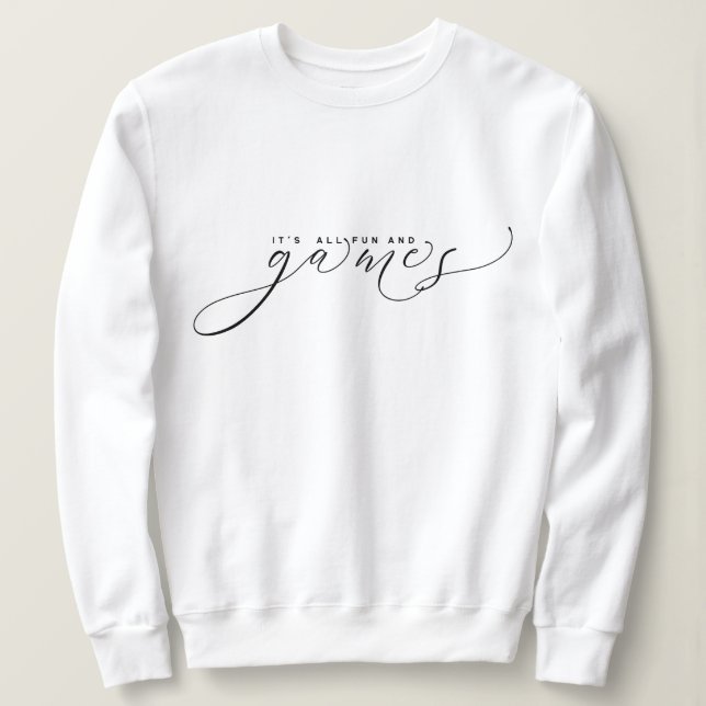 Elegantes Minimalistisches Weihnachts-Sweatshirt Sweatshirt (Design vorne)