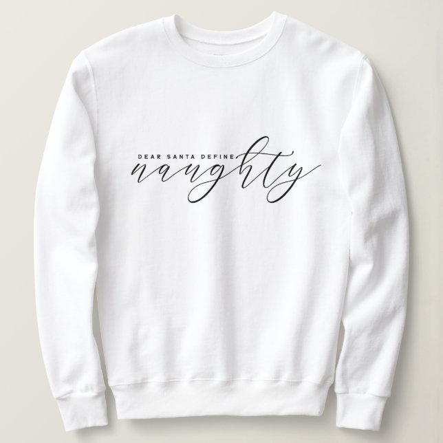 Elegantes Minimalistisches Weihnachts-Sweatshirt Sweatshirt (Design vorne)